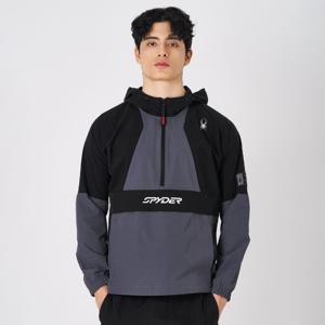 [스파이더] 남성 에어리 피스테 후디 아노락 SPKPCNHD302MBLK