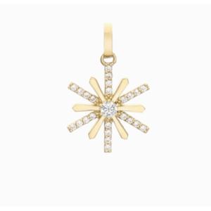 [로이드] 주문제작 눈꽃 14k 골드 팬던트 LPP15069G