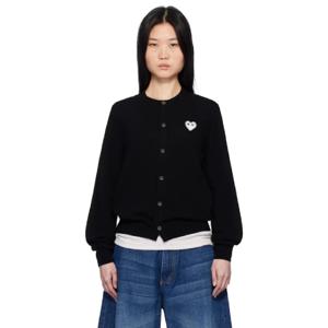 꼼데가르송 가디건 블랙 하트 가디건 251246F095004