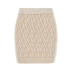 FENDI 자수 실크 블렌드 미니 스커트 FZQ764ATPL F1R0P