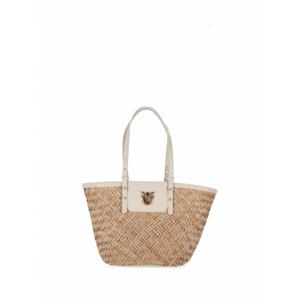 [PINKO] 여성 숄더백 러브 썸머 바스켓 라피아 VIT 103324A1RL Z14Q BIANCO SETAANTIQUE 골드 /9