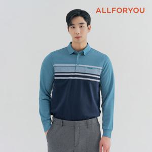 [올포유] 남성 선염 스트라이프 카라 티셔츠 AGTYN1331-906