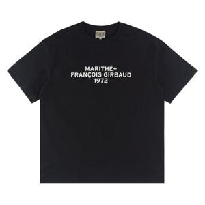 [마리떼 프랑소와 저버]마리떼 LETTERING LOGO OVERSIZED TEE MFG45UTS201 BLK