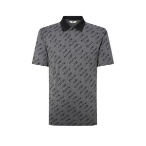 닥스 골프 25SS PREMIUM 그레이 멜란지 시즌패턴 반팔 카라티 DGTS5B526G2