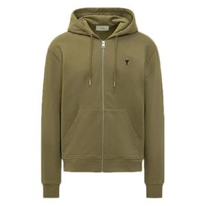 AMI Paris 하트 로고 후드 집업 E25HSW765730