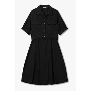 [보브]셔츠 레이어드 슬리브리스 원피스7155337001Y