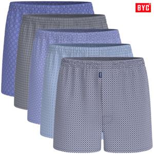 BYC30수순면데일리앞옆트임트렁크팬티5매MCG5021