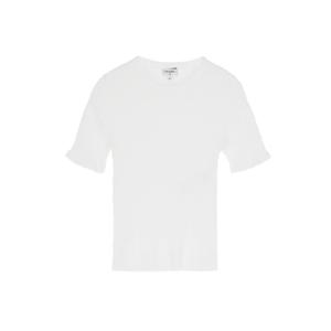 [엘러브] 샤넬 25P 리브드 탑 34 화이트 5ET1081