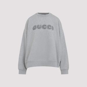 구찌 후드 티셔츠 838450 XJHGI 1056 GREY MELANGE