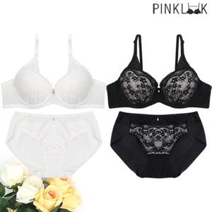 [핑크룩] 러브유 레이스 볼륨업 브라팬티 4종세트