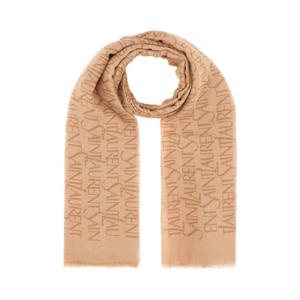 생로랑 머플러 스카프 7476803Y668 9765 BEIGE LIGHT BROWN