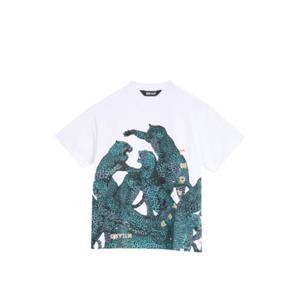 저스트까발리 반팔 티셔츠 78OAHA06 CJ718 003 white BIANCO MUL