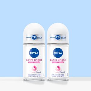 니베아 데오드란트 롤온 엑스트라 브라이트 50ml 2개