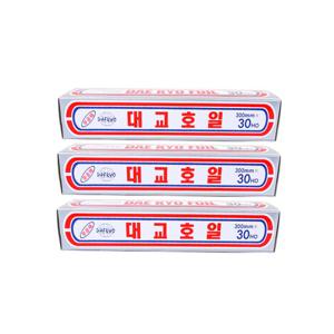 대교호일(300mmx30HO)-3개 쿠킹호일 은박지 알루미늄