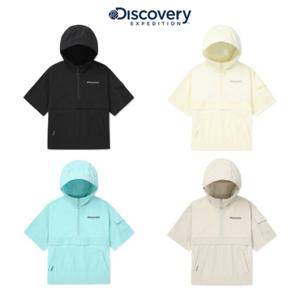 디스커버리키즈 US (DKTR76043) 키즈 경량 우븐 트레이닝 후드 반팔아노락