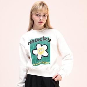 맥키 테니스코트 스웻셔츠 화이트 MCSS24TS125