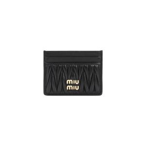 미우미우 카드지갑 5MC076AFPPF0002 BLACK DOM