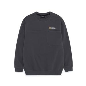 내셔널지오그래픽 키즈 K221USW250 백 빅로고 맨투맨 CGREY
