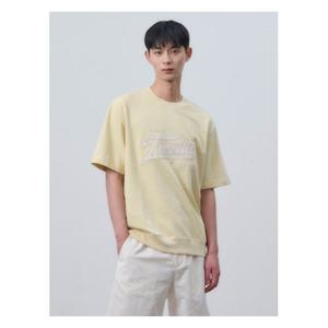[빈폴멘]그래픽 반팔 스웨트 셔츠  옐로우 (BC4342C34E)
