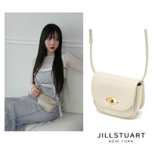 [질스튜어트] 아이보리 락장식 소가죽 미니크로스백 JABA5F513IV