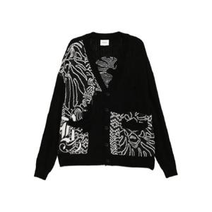 25 SS BAPE BLACK A BATHING APE 그래픽 프린트 가디건 001KNK201004I TP440840903