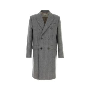 AMI Grey wool blend coat HCO110WV0080 0711