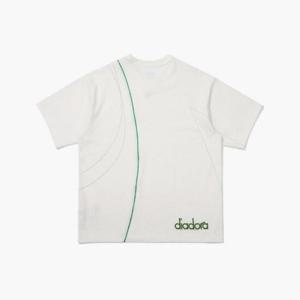 디아도라반팔티 AQS D4121TRS34WHT 몬텔로 프리즈 티셔츠 WHITE