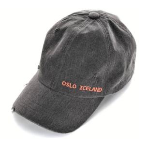 [시에로]OSLO ICELAND 자수 데미지볼캡(SG2GCF572)