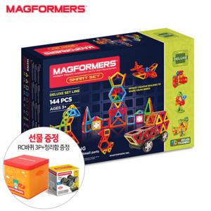 [짐보리플레이앤뮤직][맥포머스] 스마트 세트 144PCS + 사 은품증정(정리함+RC페어링3P)