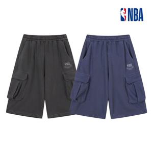 NBA 남녀공용 피그먼트 오버핏 카고 반바지 6부팬츠 N252TP141P