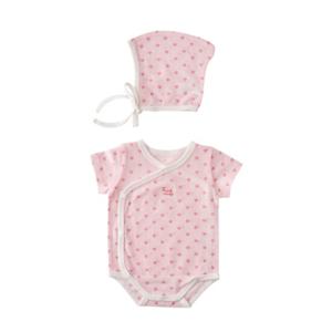 M밍크뮤D 25SS (PH)하트SET배내바디슈트 모자보넷세트 (3537004007)