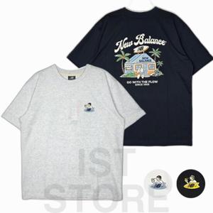 뉴발란스 티셔츠 IST 공용 NB BOY 보드샵 반팔티 세미 오버핏 NBNEFCO243