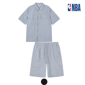 [엔비에이]남성 타슬란 오버핏 반팔 셔츠 자켓 반바지 셋업 N252SHP123P