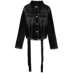 발렌시아가 데님 자켓 831697TSW65 black