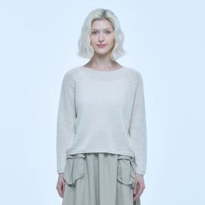 [유닛]린넨 블렌디드 오버핏 크루넥 풀오버_ZFKKCN107N-41