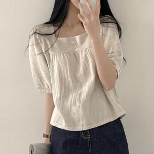 [프리나인]로이스퀘어블라우스FRB51112A
