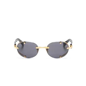 Balmain Eyewear 타원형 프레임 틴트 선글라스 BPS153
