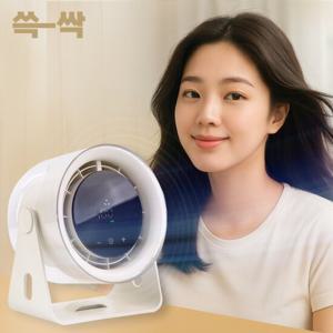 (2개) 쓱싹 프럭스 T 100단 무선 탁상용 선풍기 저소음 각도조절 미니팬 4000mAh