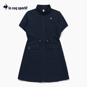[르꼬끄]크링클 시어서커 풀집 반팔 원피스 QQ222OOP51 DNV
