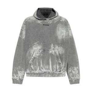 발렌시아가 후드 티셔츠 767877TRVI9 grey