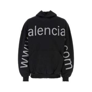 Balenciaga 로고 프린트 오버사이즈 후드티 739024TOVN9 8151 TP944709243