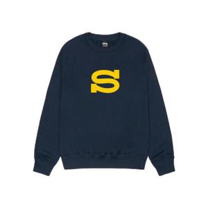 스투시 레터맨 크루넥 네이비 1914952