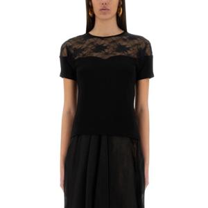니나리찌 반팔 티셔츠 25PJTO028VI0532 U9000 BLACK