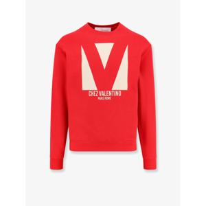 [VALENTINO] 라프리마 남성 스웨트셔츠 코튼 스웻셔츠 위드 frontal chez 프린트 6V3MF28RAQB 157 Rosso /12