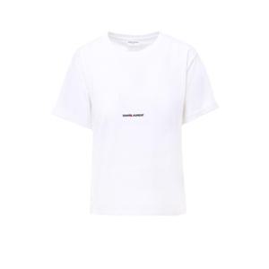 생로랑 반팔 티셔츠 460876 YB2DQ9000 WHITE