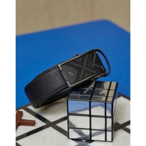 헤지스 액세서리 남성 24FW 스테디셀러블랙 버클장식 소가죽 자동벨트 WUBE4F302BK