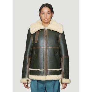 25 SS 아크네 여성 Long Raf Shearling Jacket acn0238004grn