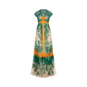 Etro 브이넥 프린트 맥시 드레스 WRHA035799SP1E9 X0806 TP943228397
