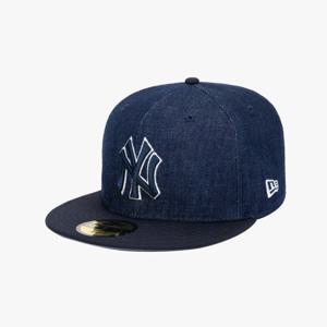 [뉴에라]MLB 뉴욕 양키스 데님 투 톤 사이즈캡 - 네이비 14538395