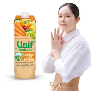 한가인이 선택한 똑똑한 과채주스 유니프((UNIF) 믹스캐럿 혼합주스 1L 3팩